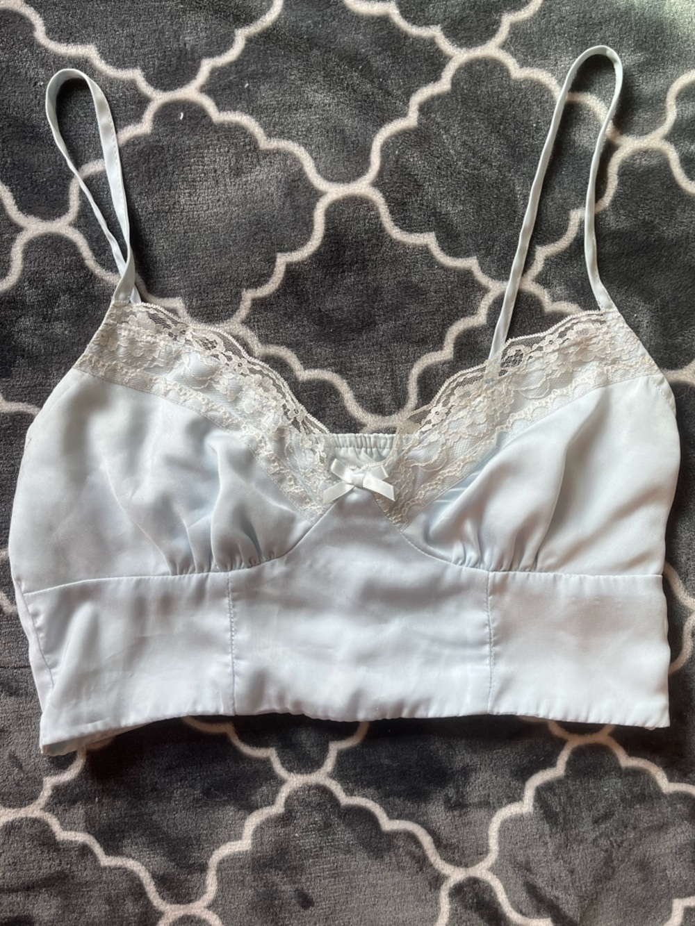 Baby Blue Cropped Tank Top